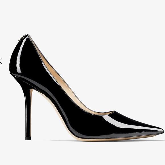 Jimmy Choo Abel Black Patent Stiletto Pump Size 38.5 - Picture 4 of 10